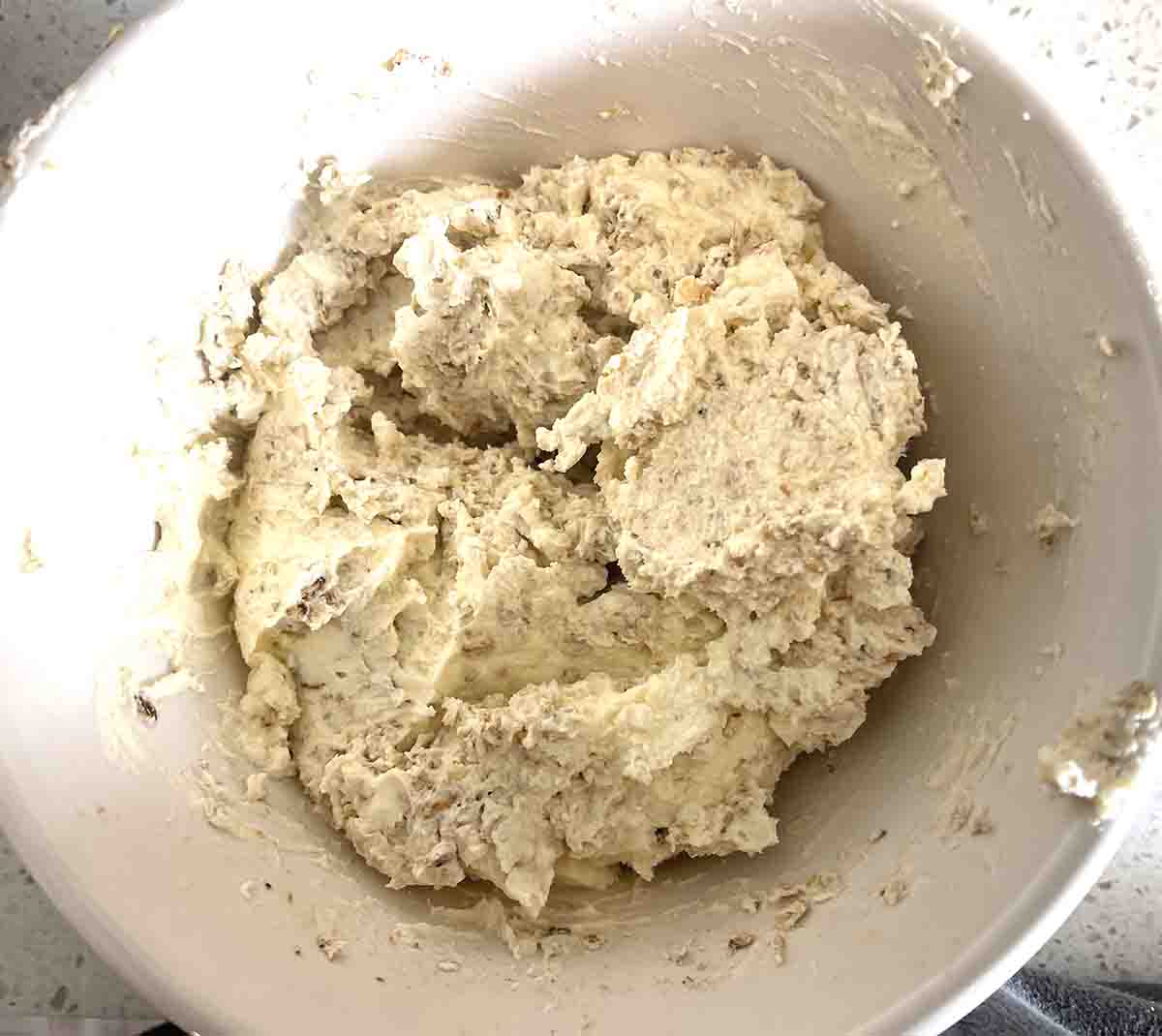 toasted oats added to the cream.