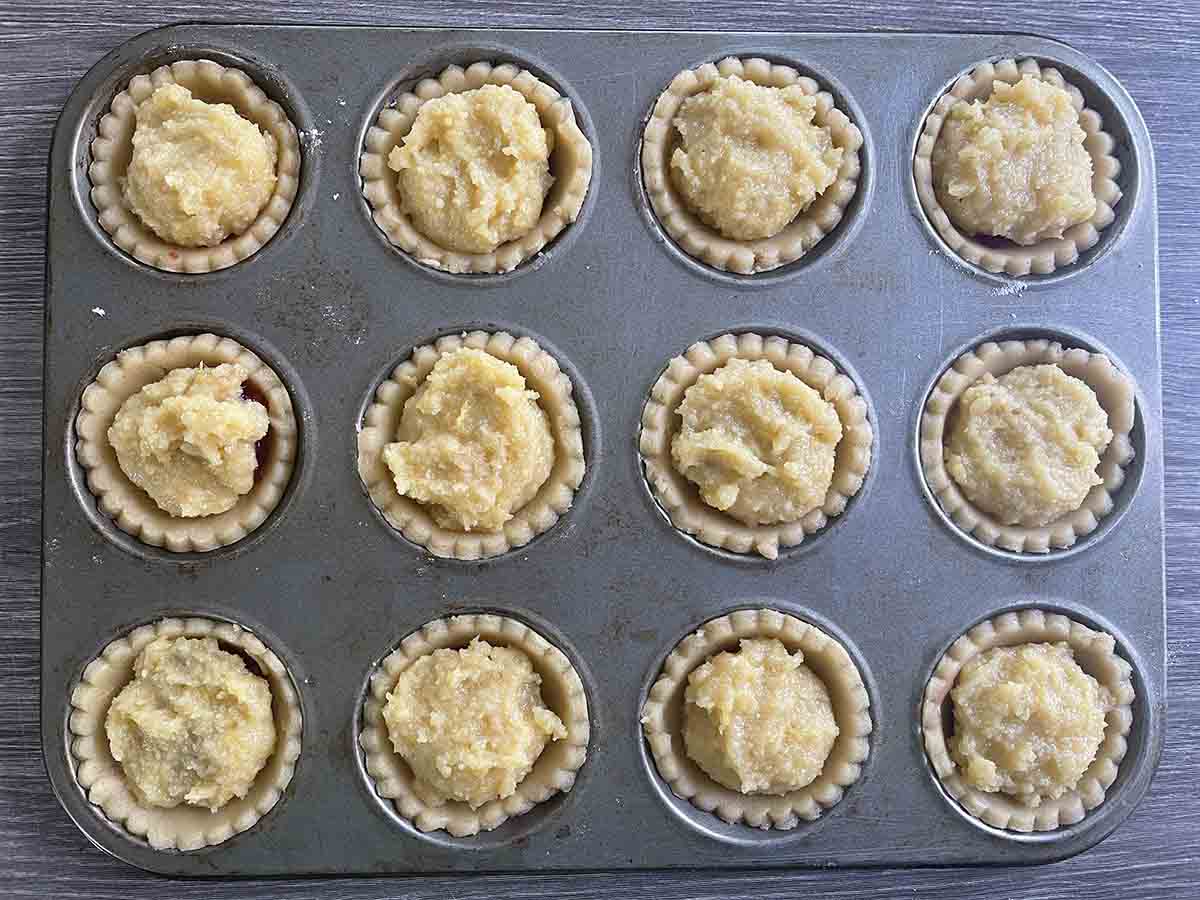filling added to tarts.