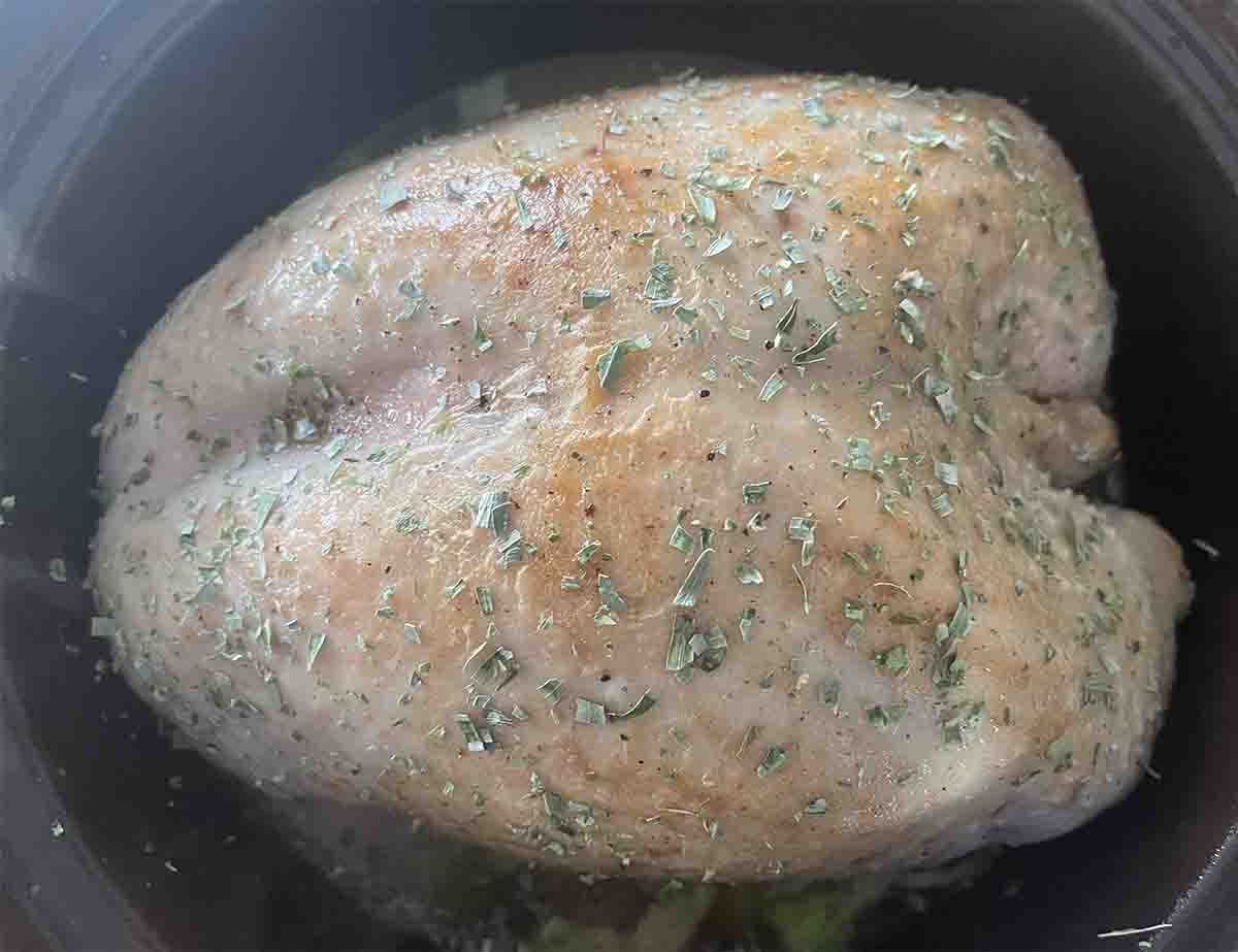 tukey in slow cooker.