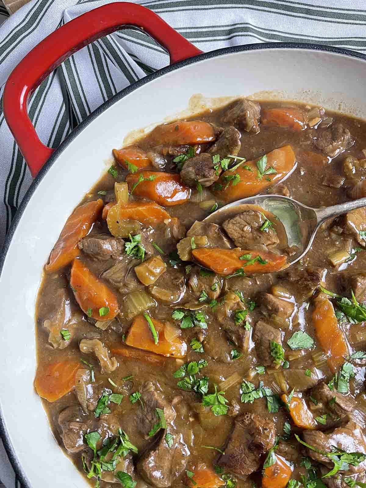 beef and ale stew.