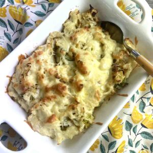 rumbledethumps in a serving dish.