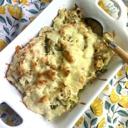 rumbledethumps in a serving dish.