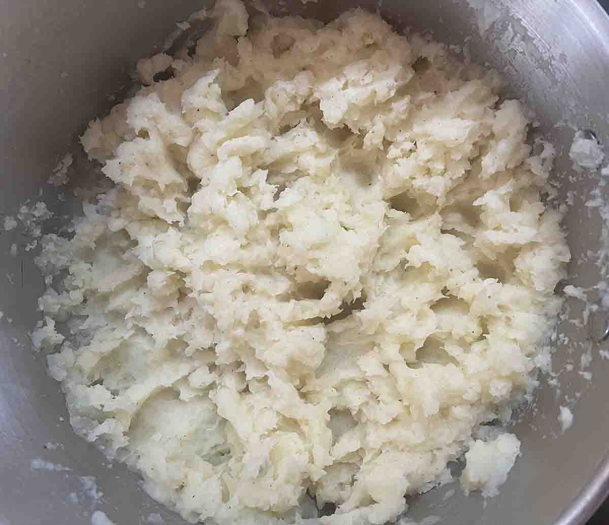 mashed potatoes.