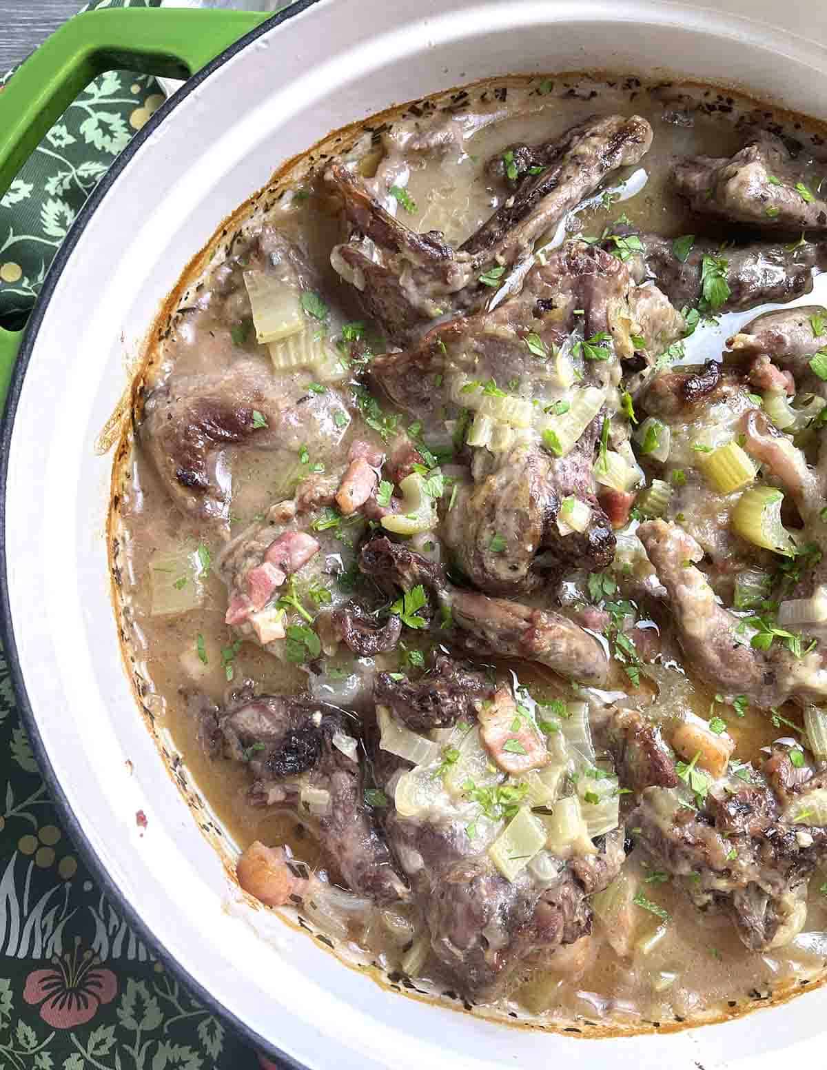 cooked squirrel stew.