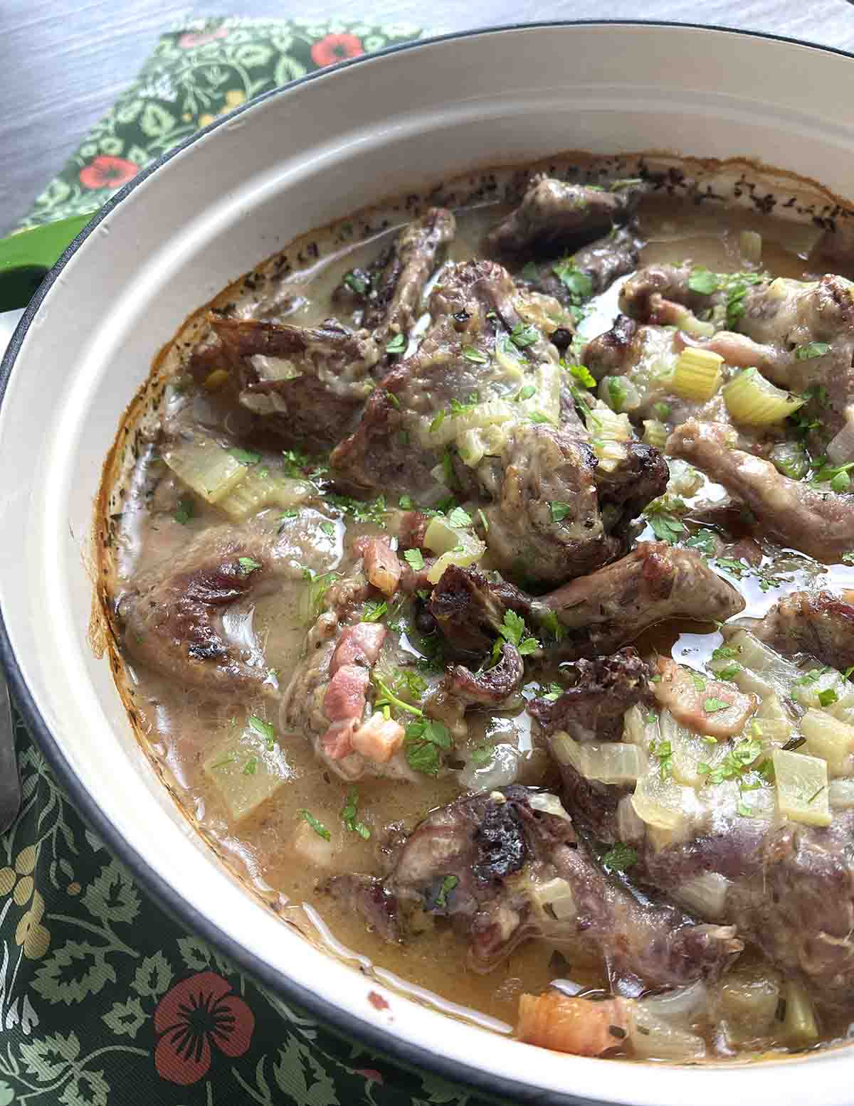 cooked squirrel stew.