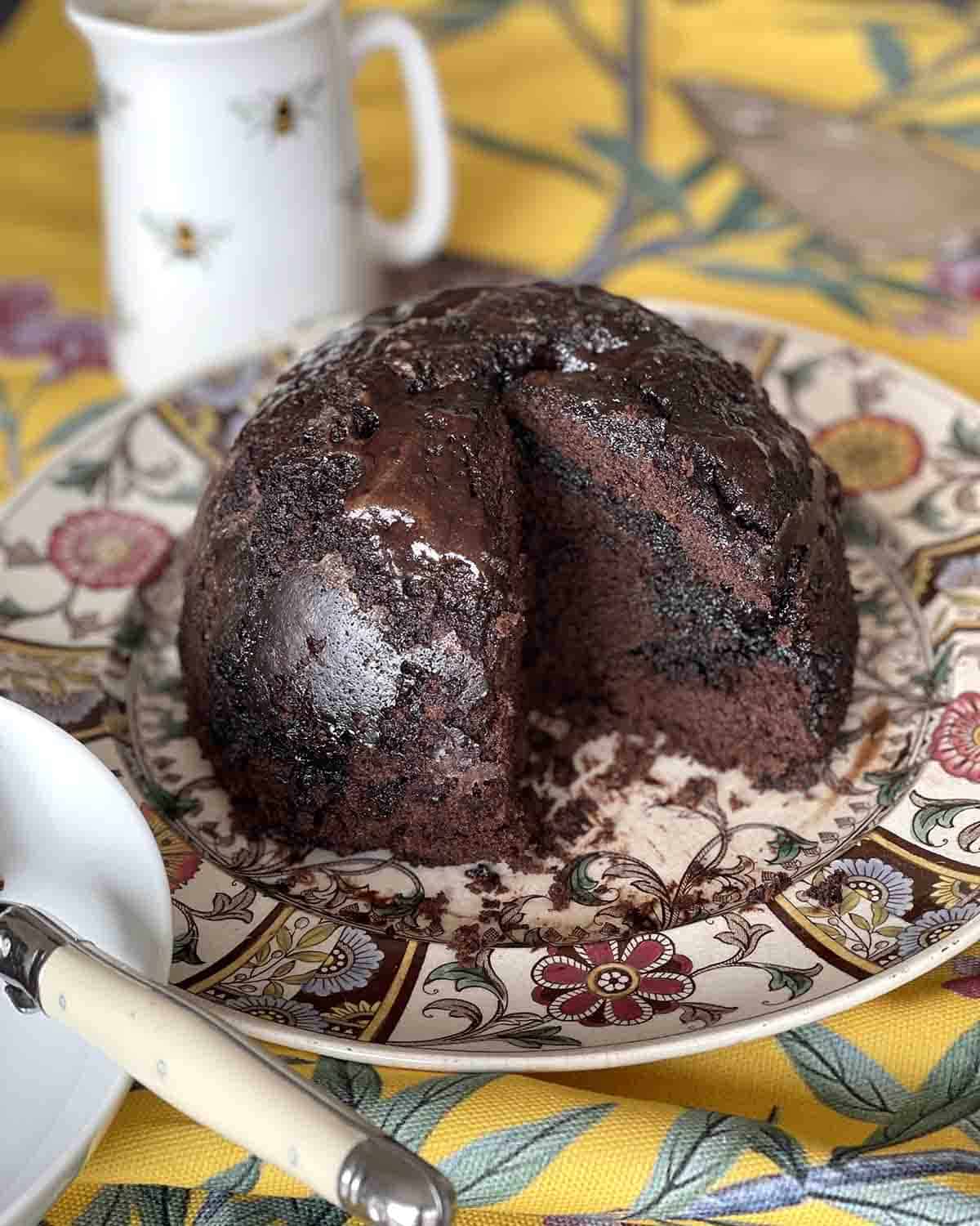 microwave chocolate sponge pudding.
