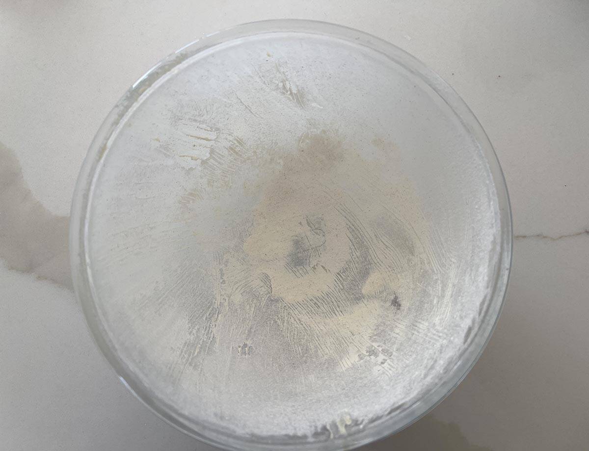 bowl dredged with flour.