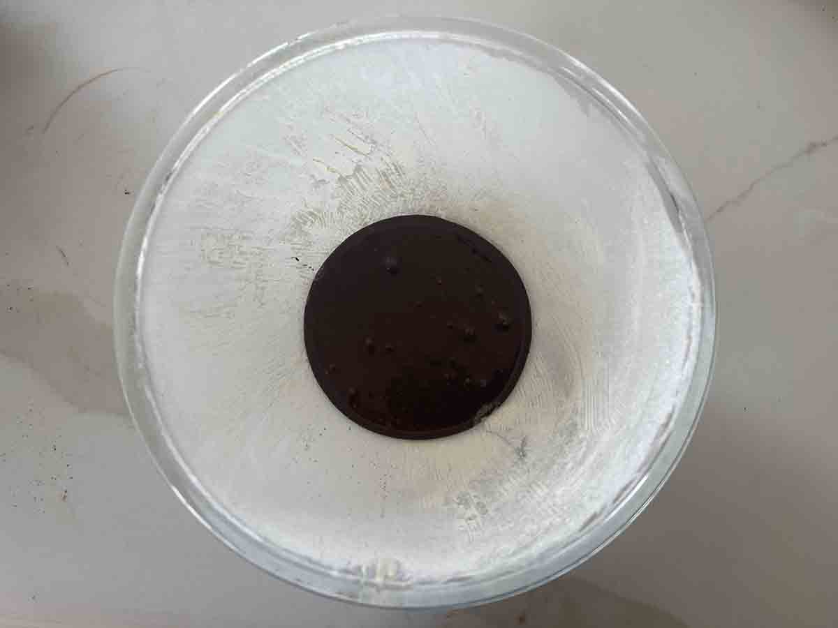 bowl with syrup added.