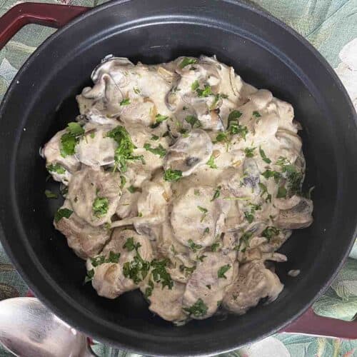 Pork Stroganoff.