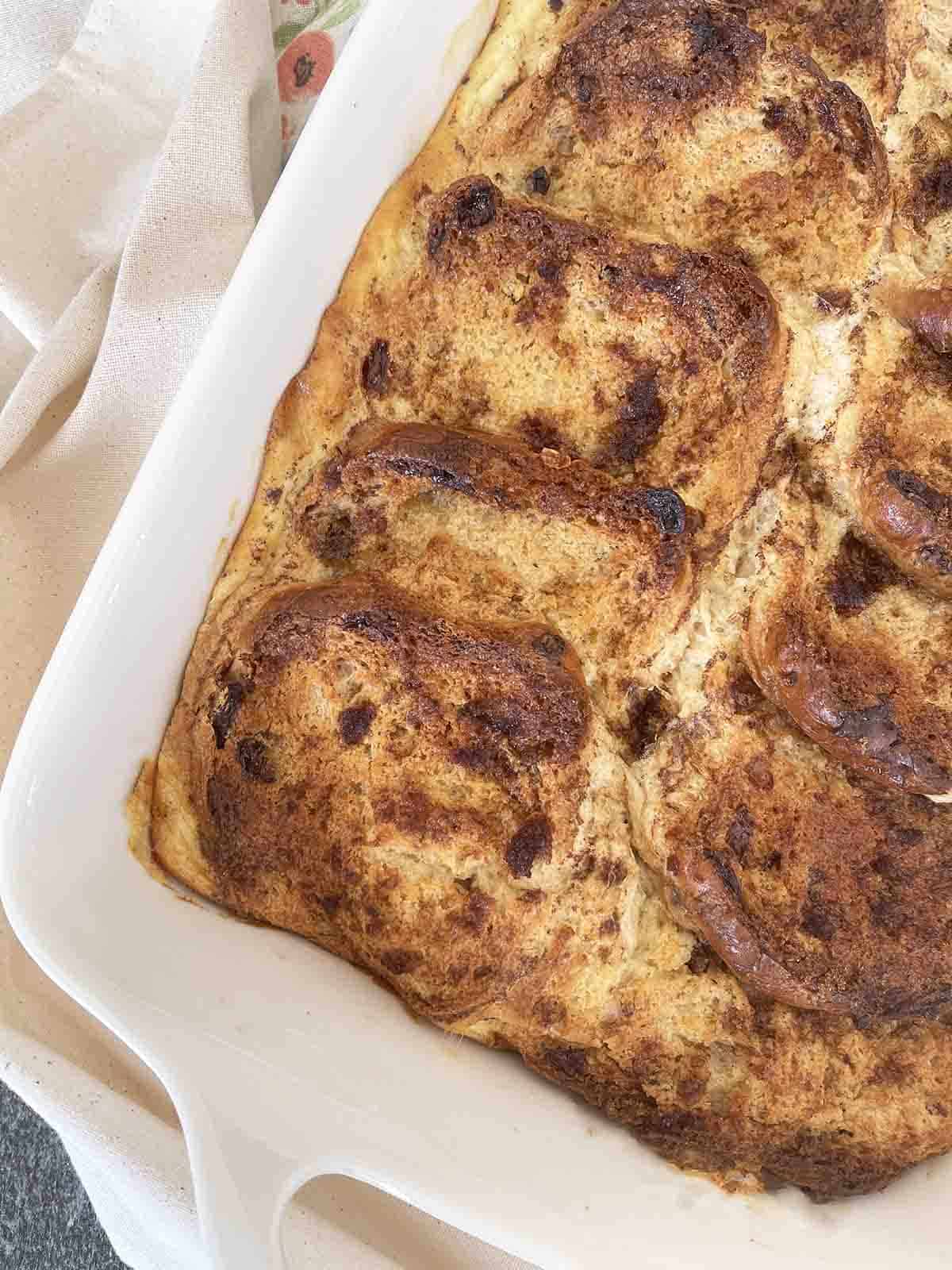 bread and butter pudding.
