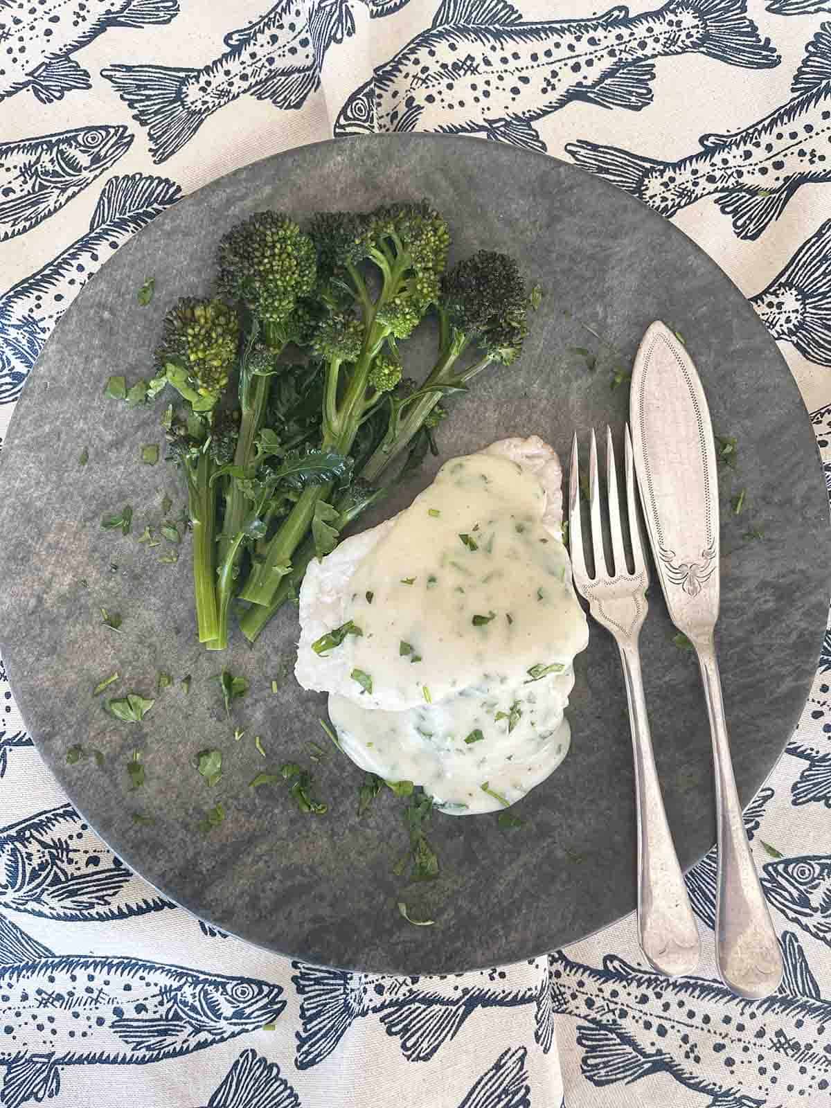 Fish with Parsley Sauce.