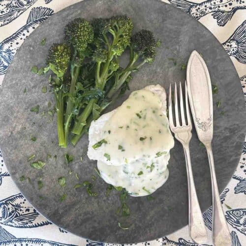 Fish with Parsley Sauce.